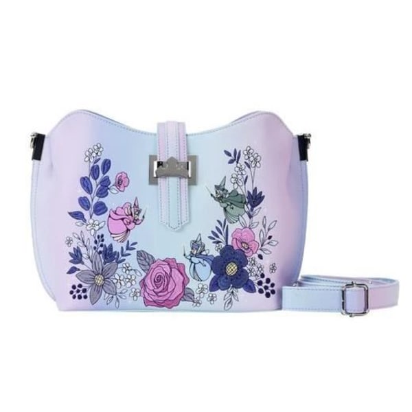 Slingtaske - LOUNGEFLY - Den sovende skønhed - Lilla - 24,1x20,3x8,8 cm - Polyurethan