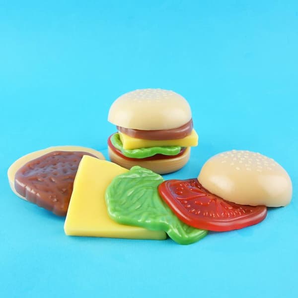 Smoosh Squishy Burger flerfarget multifärg multicolor