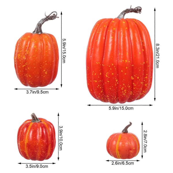 Halloween-pynt skumgresskar-modell til dekorasjon 7 stk