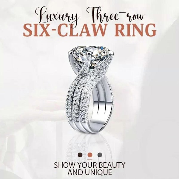 3 CT Super Sparkle Diamantring 925 Silver 8