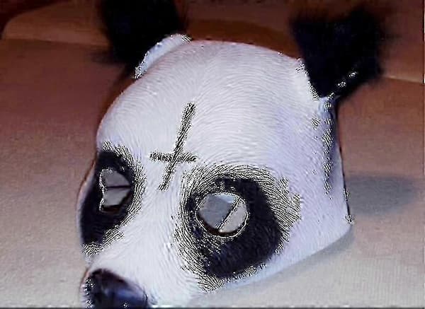 Panda-udklædningsmaske til voksne og børn, velegnet til kostumefester og Halloween