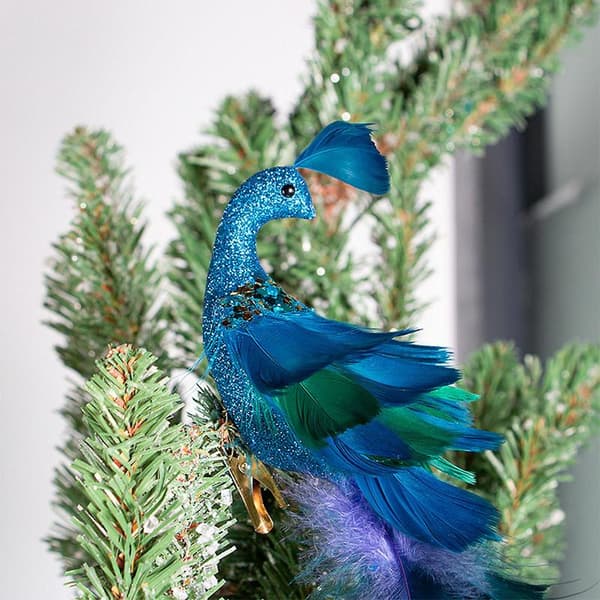 Julekuler Påfugl Hengende Dekorasjoner Juletrepynt