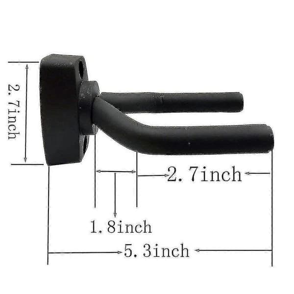 5-pack Black Guitar Hanger Wall Mount With Screws Fits Guitars [JKW]
