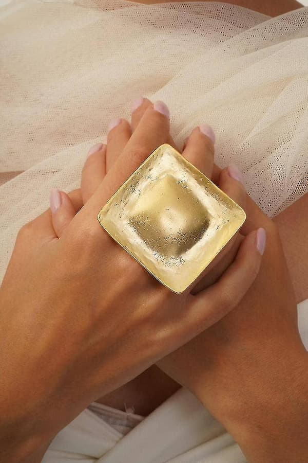 ZeyDor Guld Buet Moderne Ring 10048 EU53 EU53