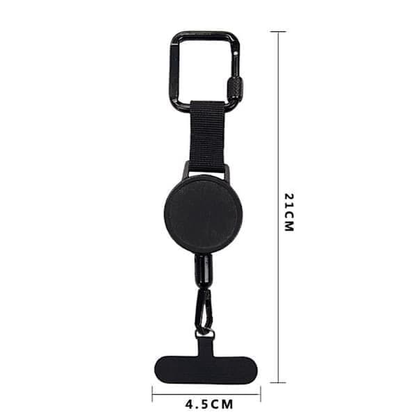 Four-piece set: retractable anti-theft phone holder, phone strap, smartphone security strap, belt clip