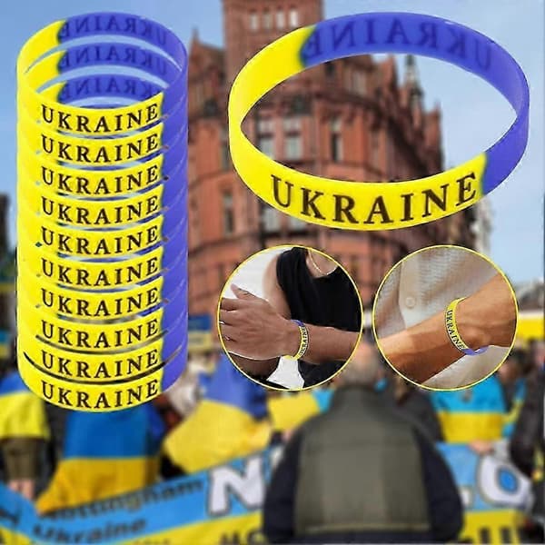 Ukraina Segmentoitu Ukraina rannekoru ranneke 5kpl Vihreä 5pc Green