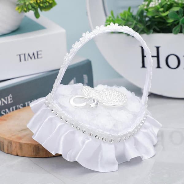 Bryllupsringpute Hjerteform Bryllupsringpute Gave Ringboks B