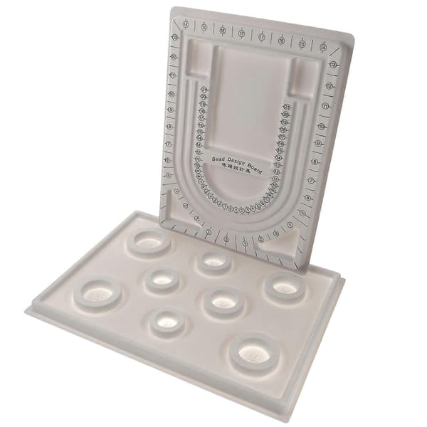 2 stk. ornamentbakke perleplader smykkefremstillingsplade perledesignbakke perleplade perlearbejde