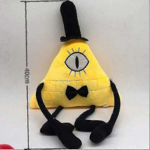 Gravity Falls gosedjur dockor Bill Cipher mjuk docka plysch barn studentpresenter-gul