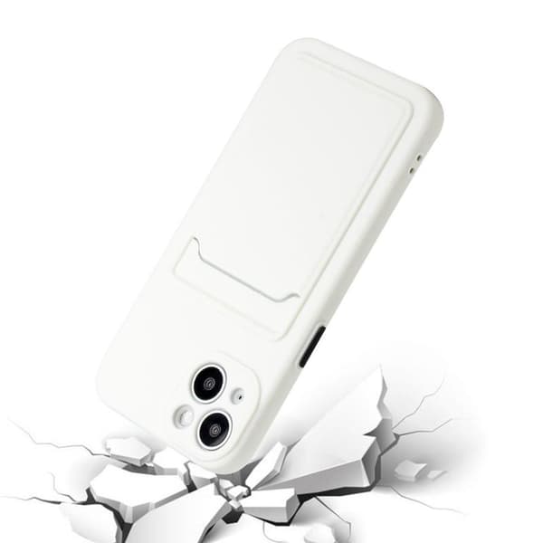 iPhone 13 Deksel med Kortlomme Hvit 30