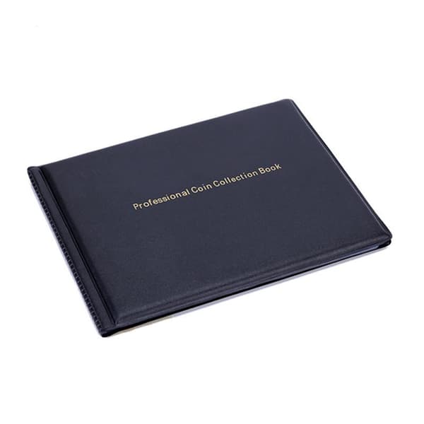Samlermøntalbum Sort 240 sider til samlere[D]