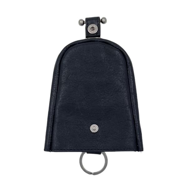 Nøgleetui i ægte læder, svensk design, rummelig Sort Black one size