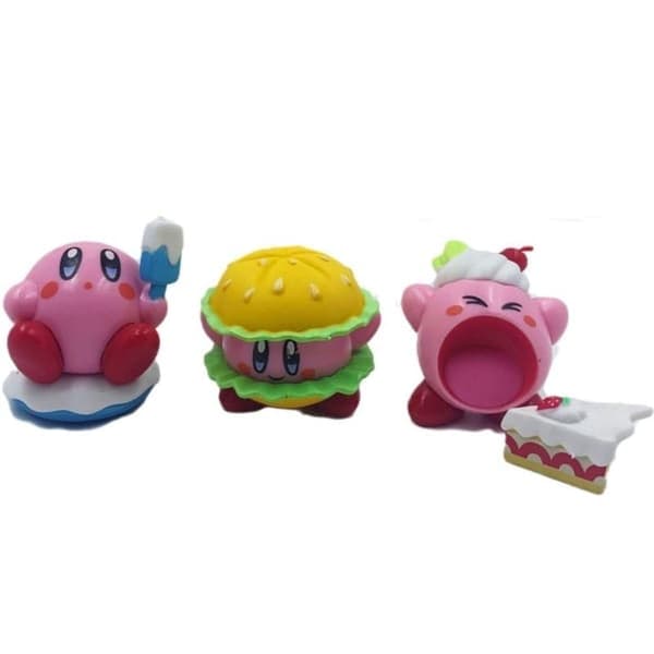 RYI) 6 st Gourmet Star Kirby dockfigurer