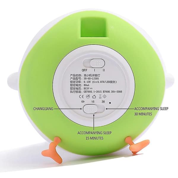 Søt Kyllingform Klapping Mini Nattlys USB-Lading To Moduser Nattbordslampe For Barn Voksne Rom SXQ Pink