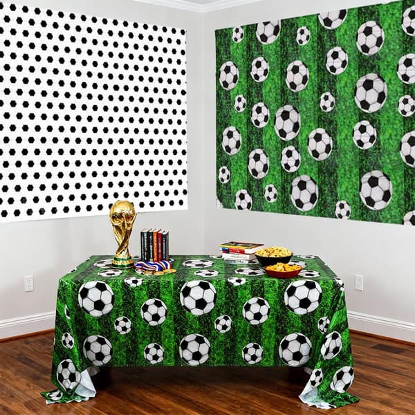Fodboldstadionmåtter, perfekte til fodboldfansamlinger og baggrunde, 137x274cm[D]
