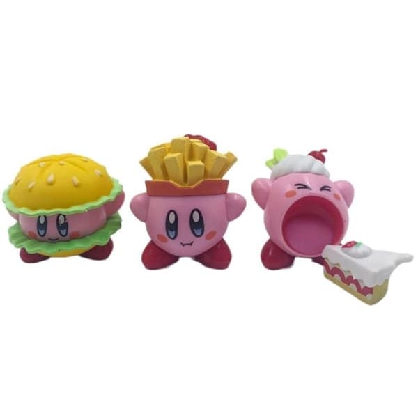 RYI) 6 st Gourmet Star Kirby dockfigurer