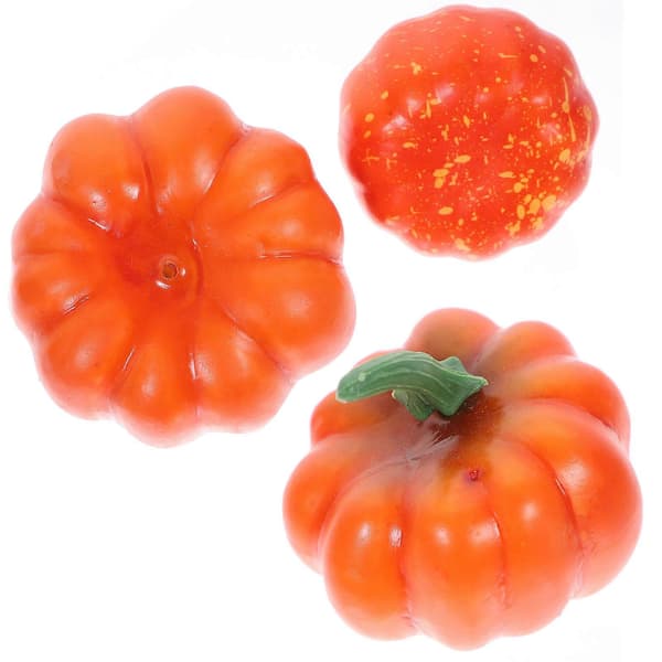 Halloween buketpynt til hjemmet 1 sæt græskartop orange sæt