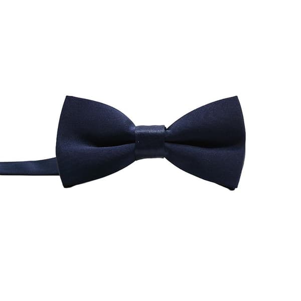 Kompakt og lett smal sløyfe for gutter til bryllup og Dark blue