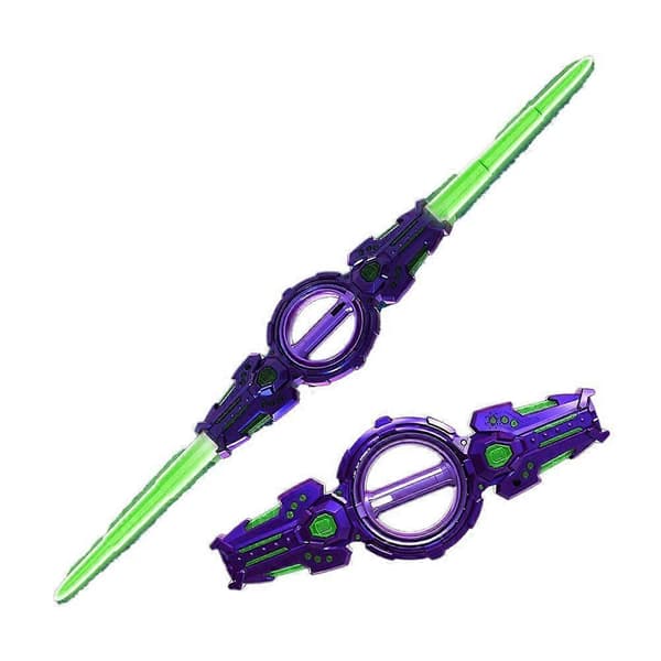 Lyssværd Lyslegetøj med Lyde Glød i Mørket Børnelegesæt Gradient Lilla Gradient Purple