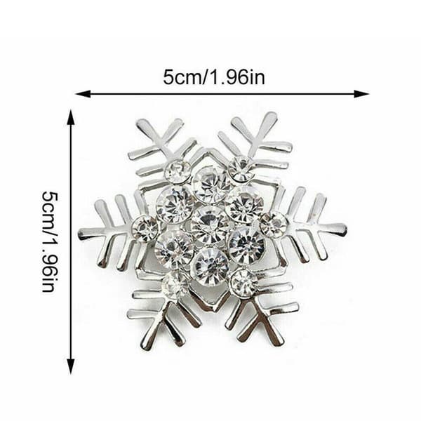 8 st Snöflinga Servettringar Julbordsdekoration 8PCS