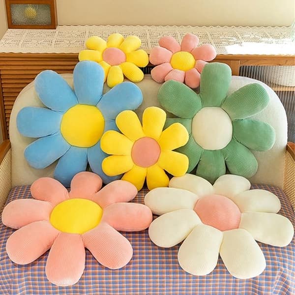 Daisy Kudde Fylld Soffa Kasta Stol Kudde e Sun Flo Yellow/40CM