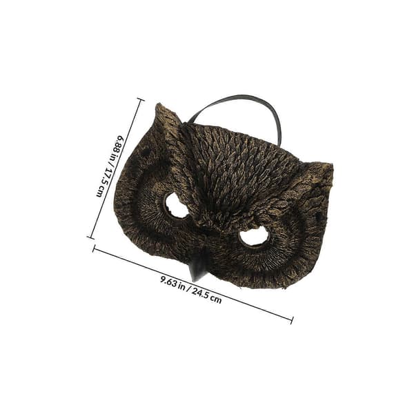Uggleformad mask för Halloween Uggleformad festmask