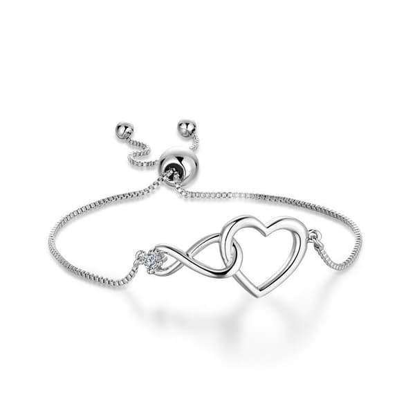 Sterling Silver Infinity Symbol Women's Bracelet, 925
