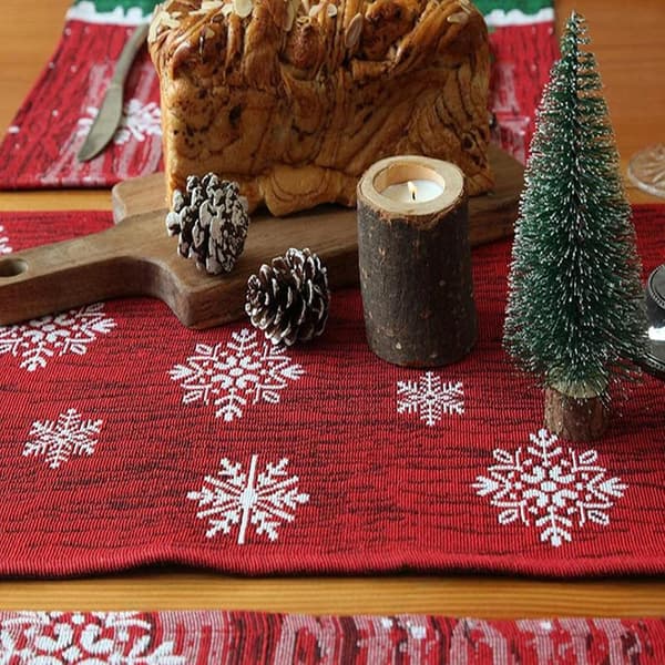 Julbordslöpare, julbroderad bordsduk jul