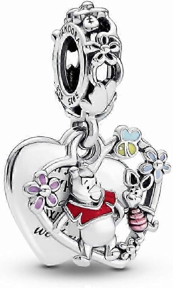 792214C01 Disney Winnie The Pooh & Grisling Dobbelt Dingle Charm