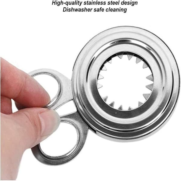 Eggeskjærer i rustfritt stål 10 cm x 6,5 cm for matlaging og servering