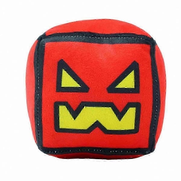 Geometry Dash -aiheinen pehmolelutyyny lapsille ja aikuisille, Punainen.Paholainen Red.Devil