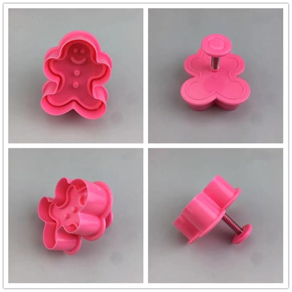 4-pack Plastkakformar Julmotiv Kakformar DIY