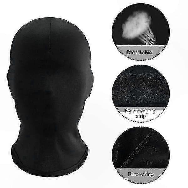 2-pak helmasker til Halloween-fester og kostumer, unisex Light Gray