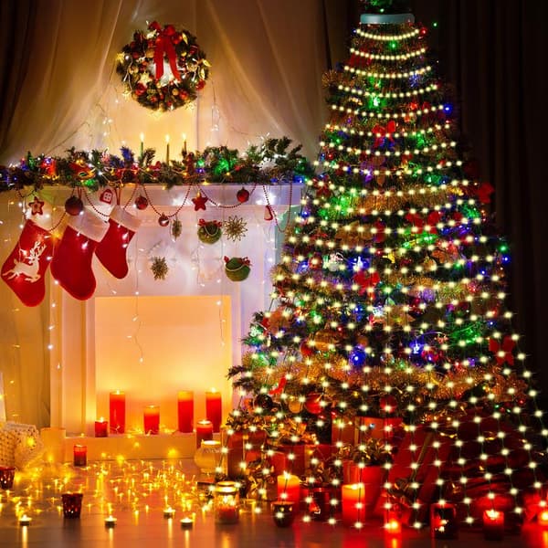 Christmas Tree Decoration Lights String Garden Layout Waterfall Lights Party Camping Atmosphere Light LED Water Light
