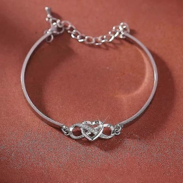 Svigerdatter Gave Armbånd: Uendelig Kjærlighet Hjerte Armbånd Til Svigerdatter