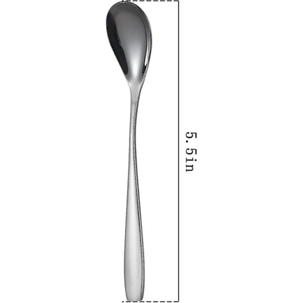 Æggeskeer til blødkogte æg, rustfrit stål, 14 cm, sæt med 6 (FMY)