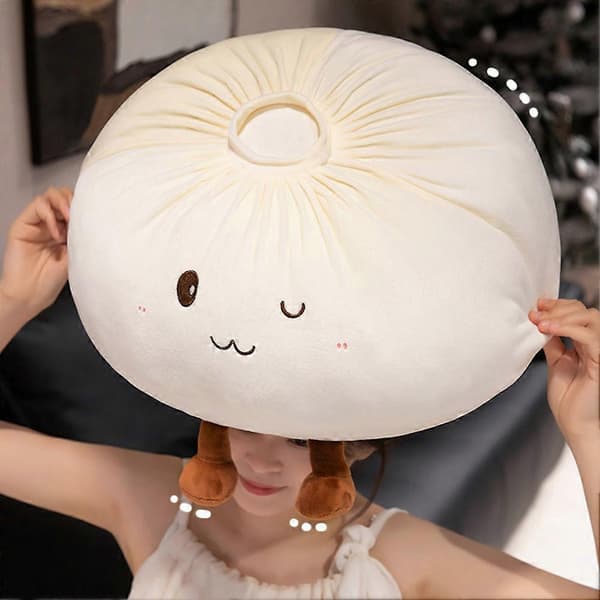 28cm/40cm Kæmpe Dumpling Jumbo Dumpling Legetøj Stor Dumpling Plys Pude Til Soveværelsesindretning 28cm Orange