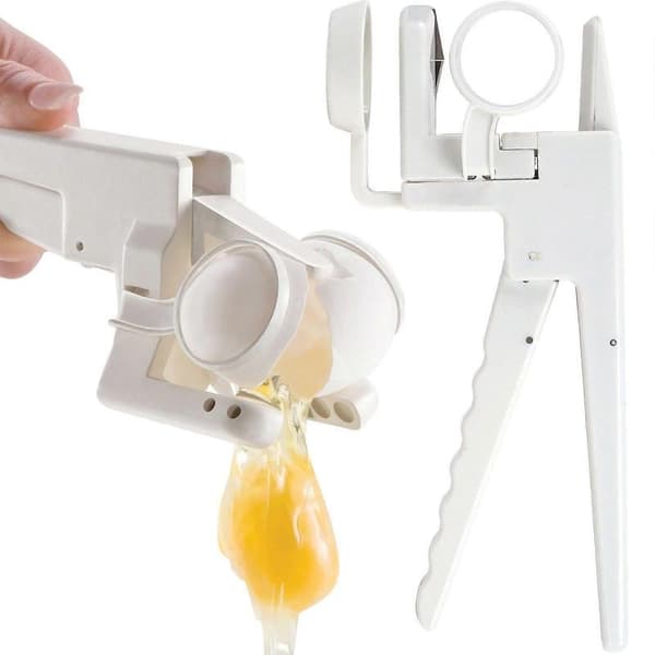 EZ Cracker - Eggknekker og Separator - Skrell rå egg - Sett med 2