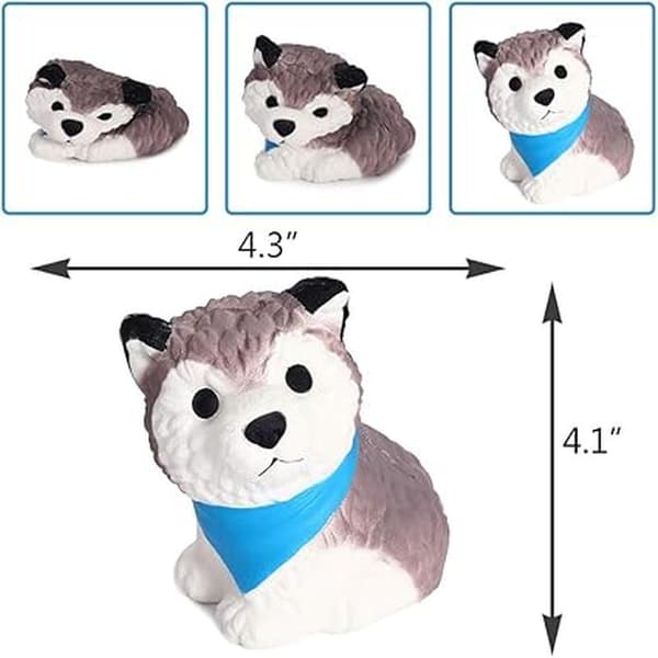 Hund Squishyleksaker Stresslindring Långsam Återhämtning Djurleksaker Söt Present