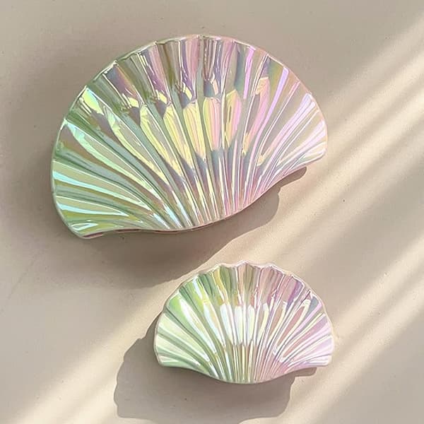 Perlemorshår Unik Hårpynt Hårnål, Gradient blå S