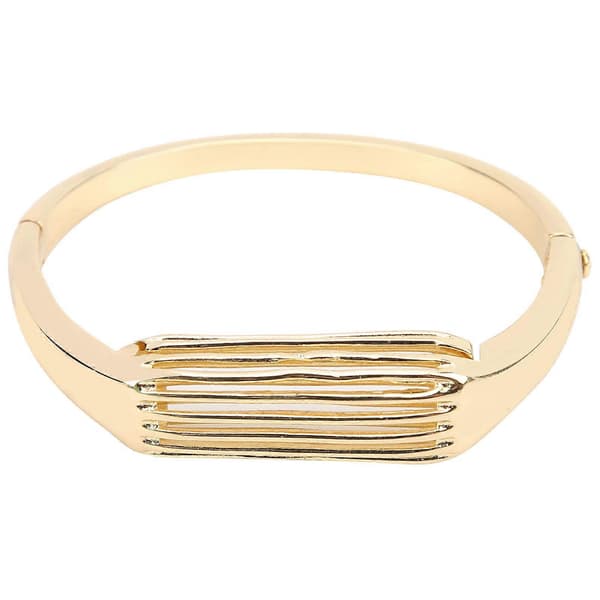 Armbånd i rustfritt stål Metallarmbånd Håndleddsdekorasjonstilbehør for Fitbit Flex 2 Gull