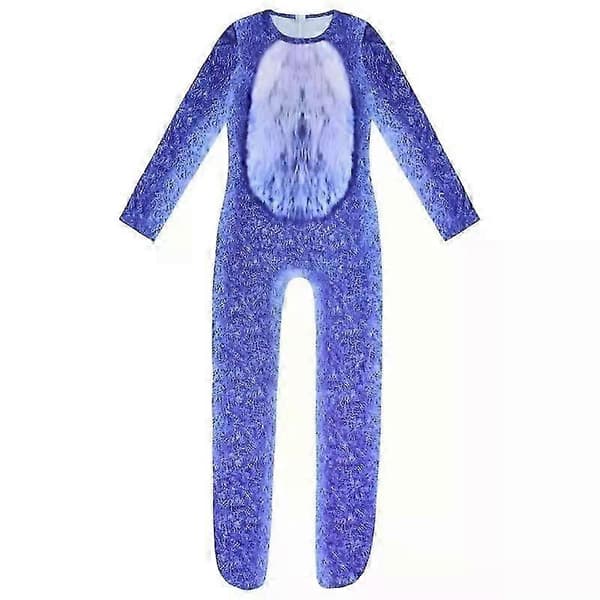 Stitch Tecknad Cosplay Kostym Halloween Party Jumpsuit Kostym 150