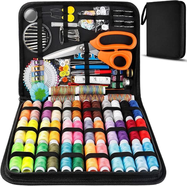 Large Professional Sewing Kit, 200 Premium Sewing Supplies - 41 XL Thread Spools & 30 Needles