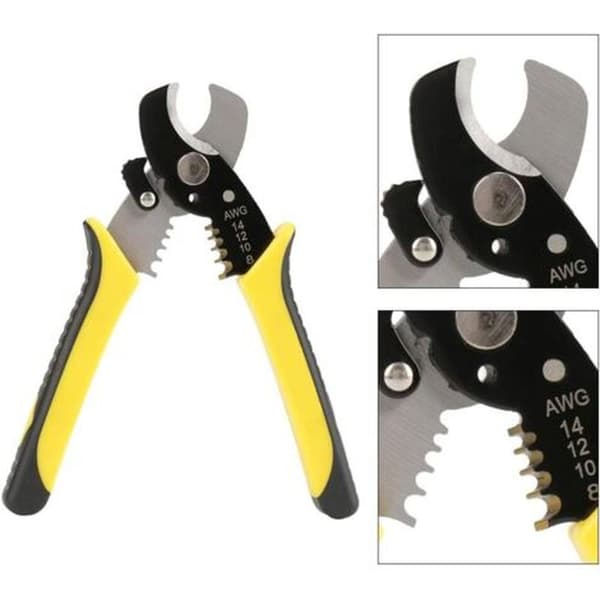 Wire Stripper, 2 in 1 Wire Stripper Cable Cutter Electrical Tool for Electricians RT-6065 Cut and Strip 2 in 1 Functions