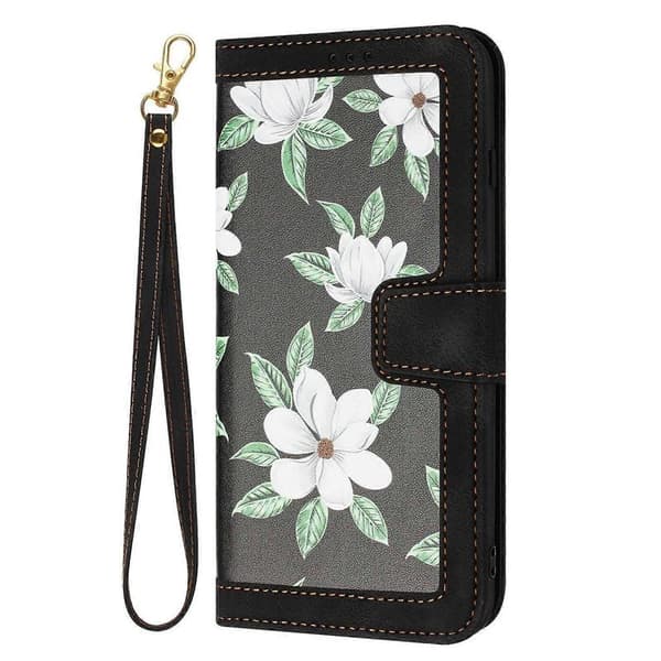 Floral Leather Case with Lanyard - Perfect For Honor 200 Pro