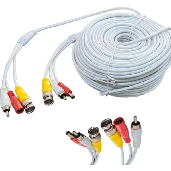 RCA BNC Audio Video Power Extension Cable for Camera 10 20 30 50 Meter -10 M -