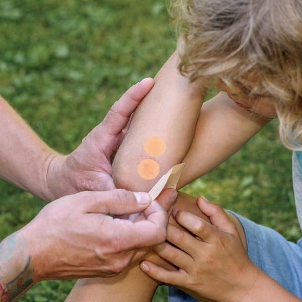 200 st Runda Mini-plåster Sårvårdsstickers Vaccinvårdsplåster för Skydd