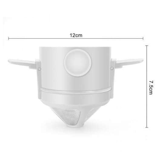 Bærbar foldbar hængende kaffefilterholder med kop sæt af 2 rustfrit stål foldbar rejsecampingbrygger til Pour Over Drip