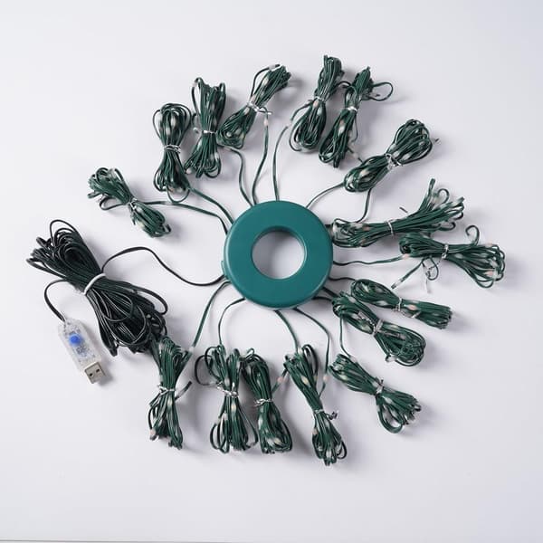 Christmas Tree Decoration Lights String Garden Layout Waterfall Lights Party Camping Atmosphere Light LED Water Light