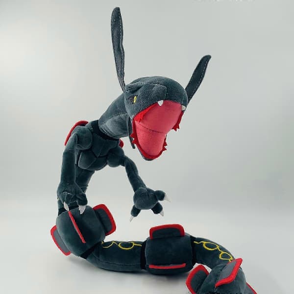 80cm Sky Dragon Rayquaza Musta Pehmolelu 2025black